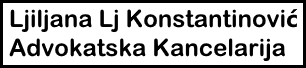 Ljiljana Lj Konstantinović Advokatska Kancelarija